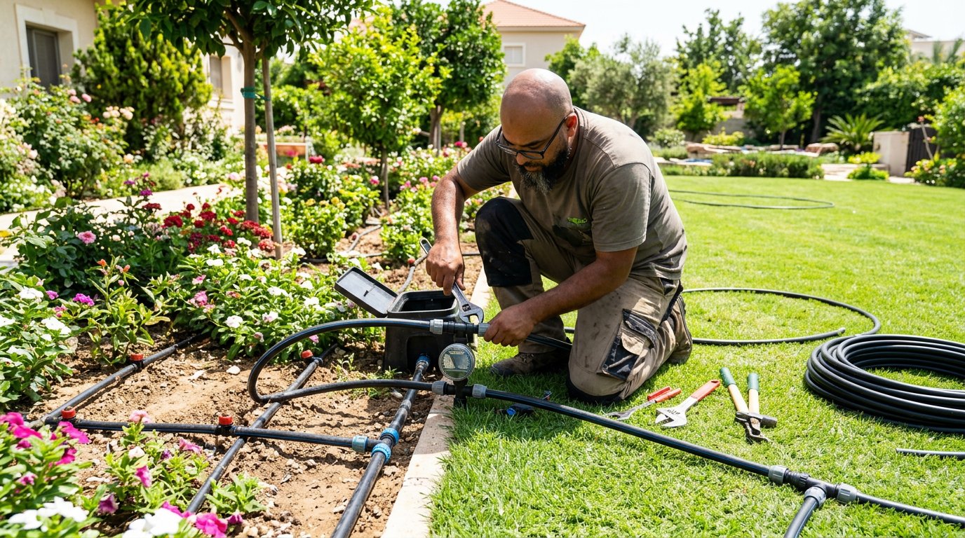 Bahçe sulama tesisatı