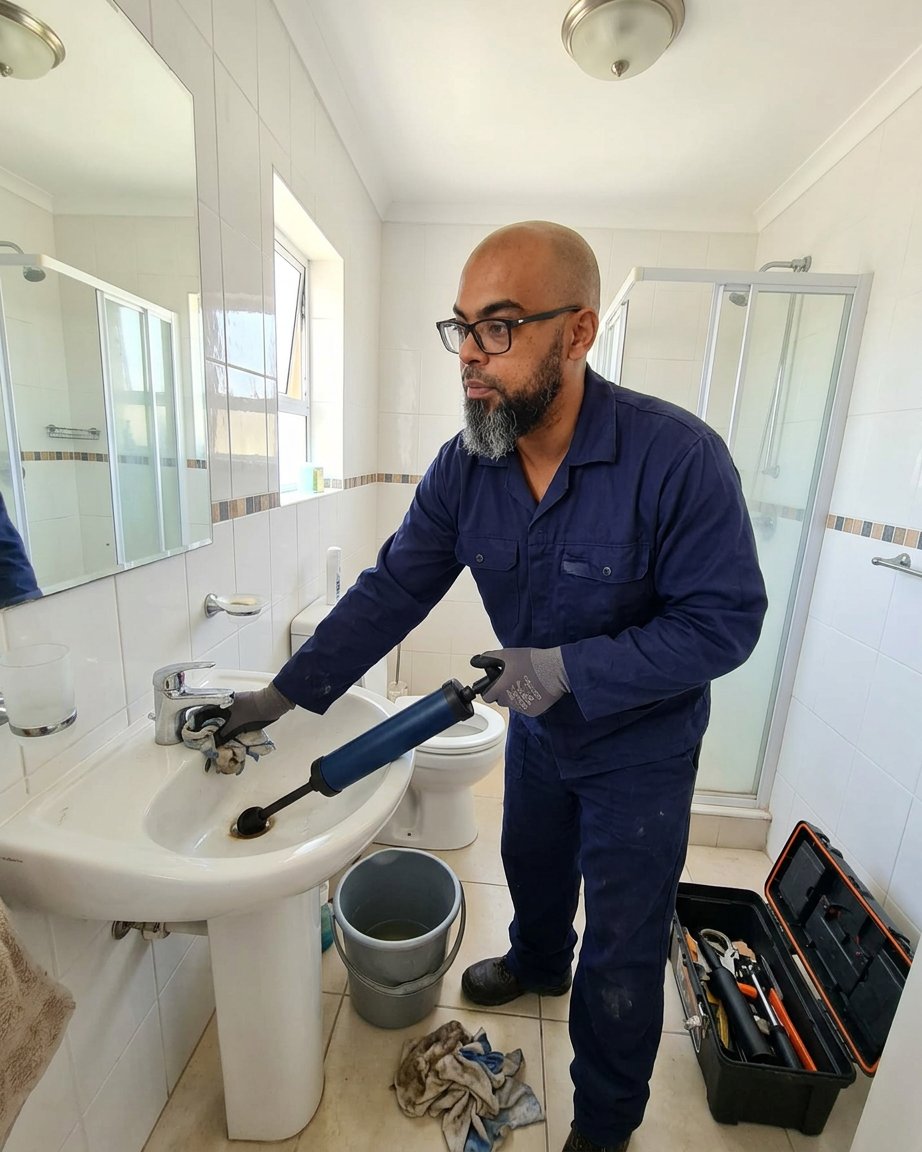 Lavabo giderinde basınçlı pompa uygulaması