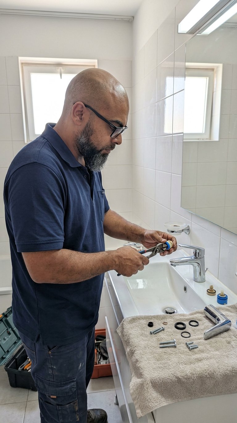 Banyo musluk kartuşu değişimi