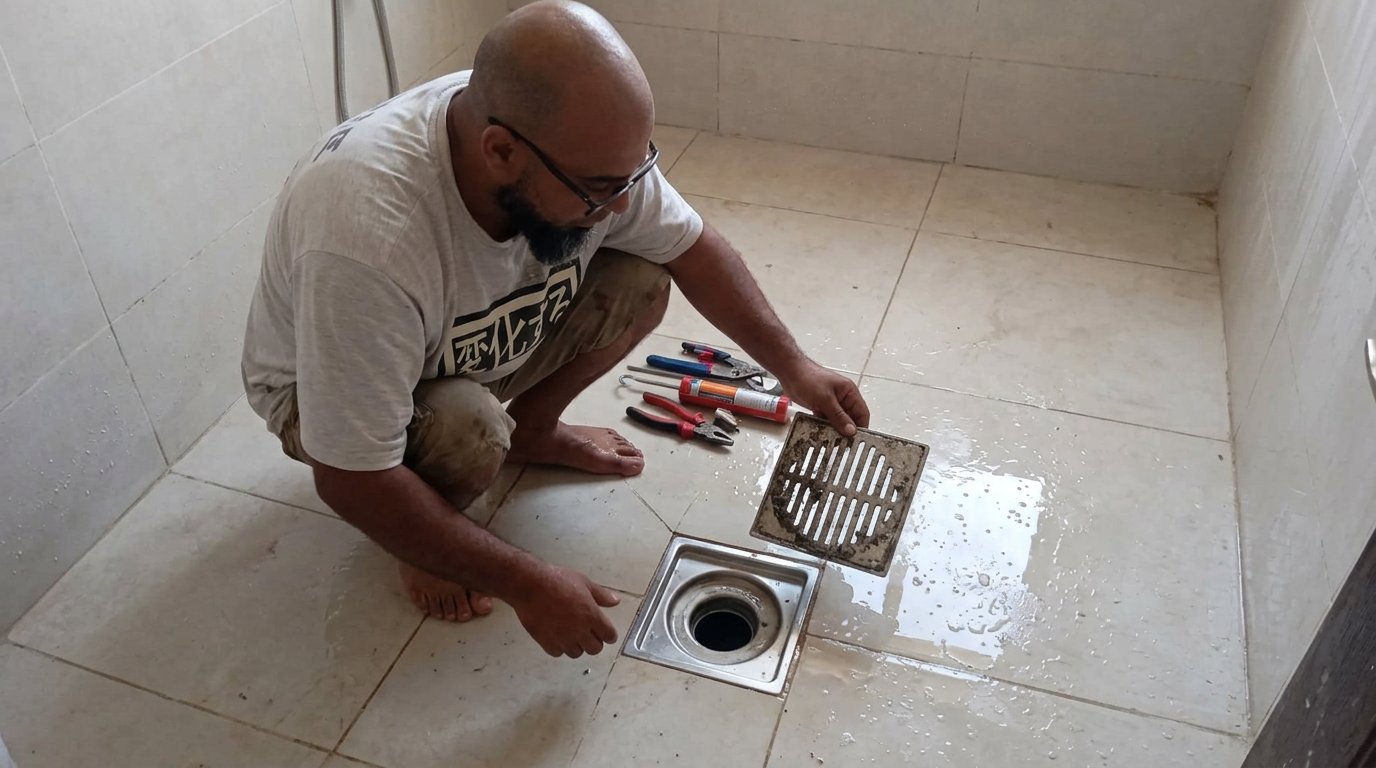 Banyo yer süzgeci değişimi