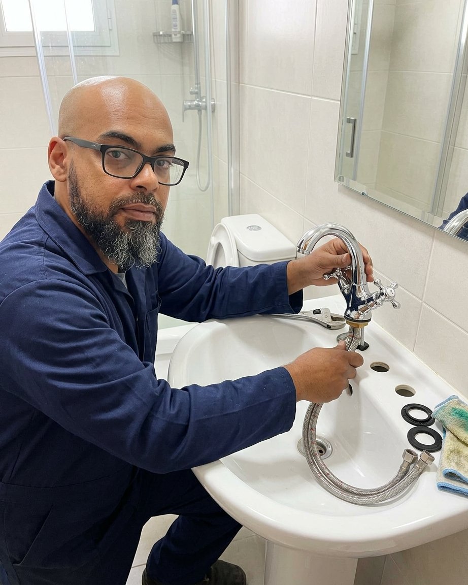 Çift kollu lavabo musluğu kurulumu