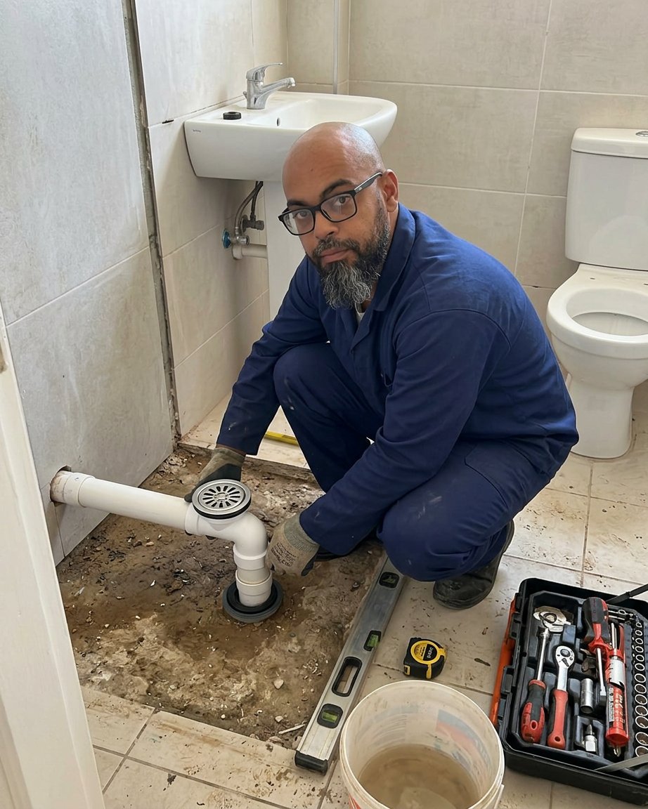 Duş gideri boru bağlantısı