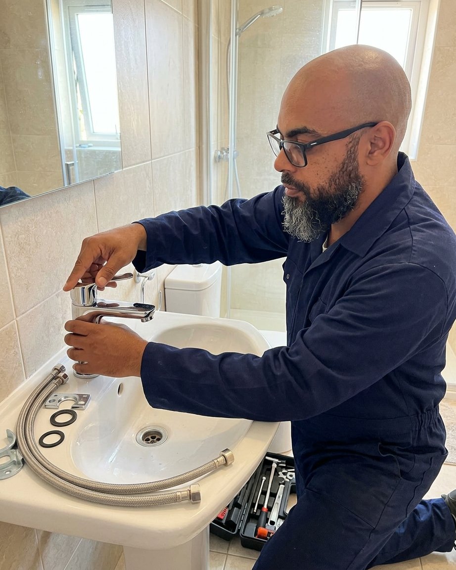 Tek kollu banyo bataryası montajı